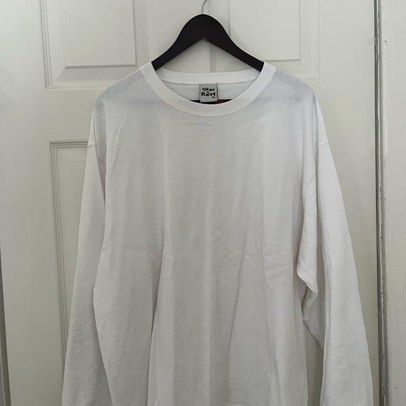 Okay to Rest Long Sleeve White Tee XL - Picture 4 of 9